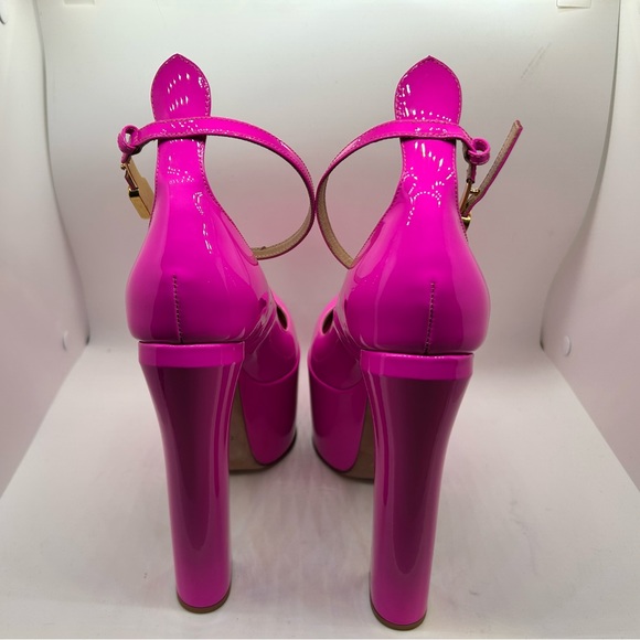 NEW Authentic Valentino Vlogo 165 Patent Platform Pump, Fuchsia. - Picture 7 of 8
